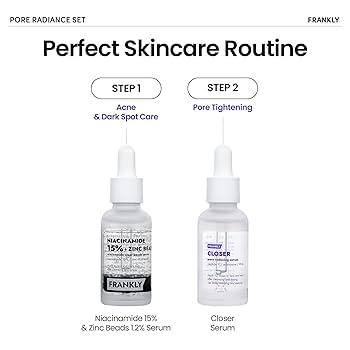 Amazon.com: FRANKLY Pore Radiance Set | Niacinamide 15% Zinc